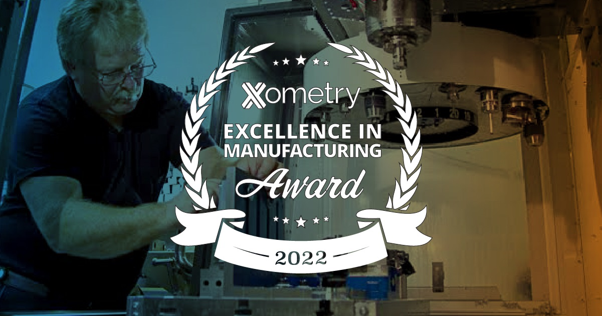 JW Machine Wins Xometry Excellence In Manufacturing Award 2022